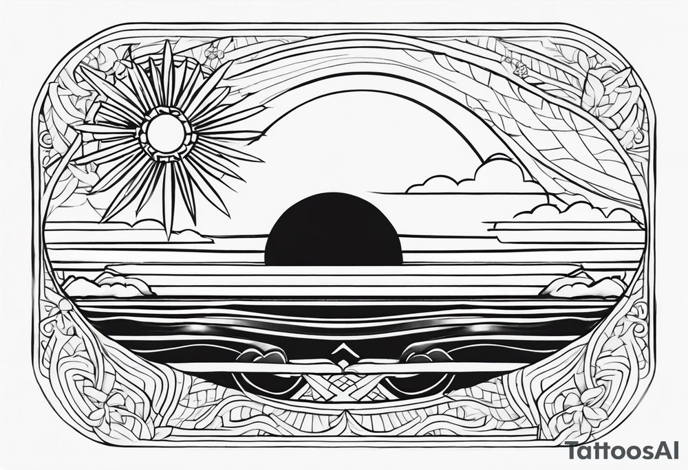 Filipino Sun tattoo idea