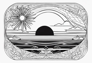 Filipino Sun tattoo idea