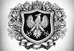 Collins family crest chest tattoo tattoo idea