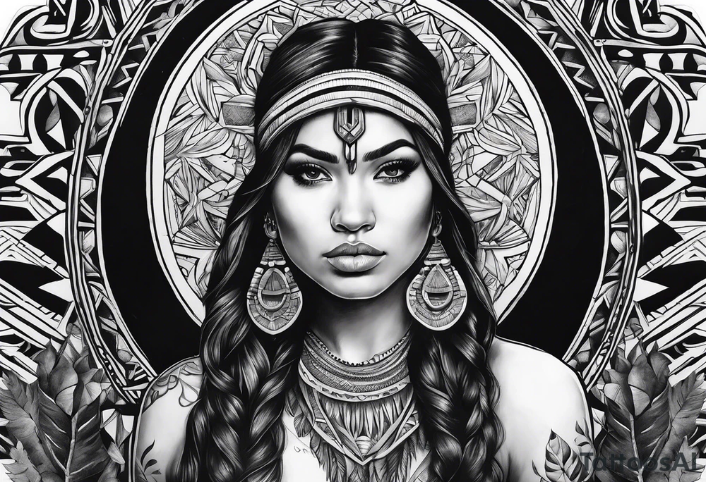 Tohono Oʼodham tattoo idea