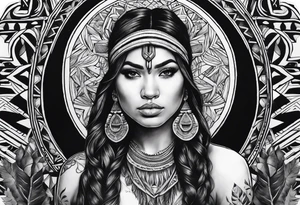 Tohono Oʼodham tattoo idea