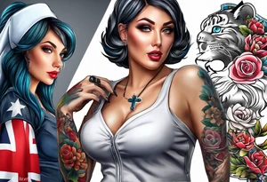Teacher profession, nurse profession tattoo idea