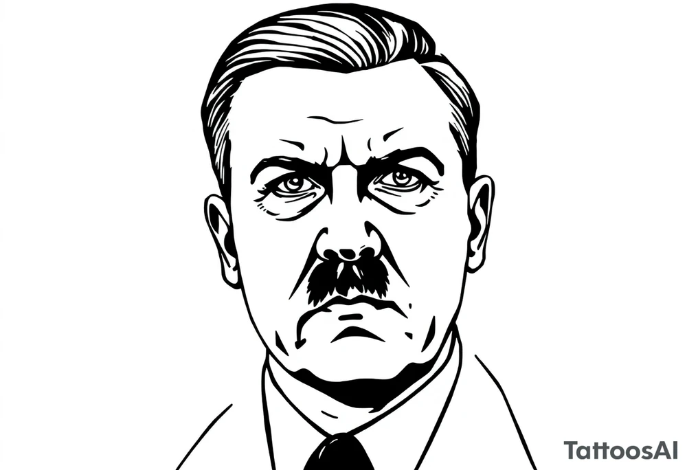 adolf hitler tattoo idea