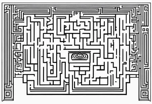 Maze Mirror Bell tattoo idea