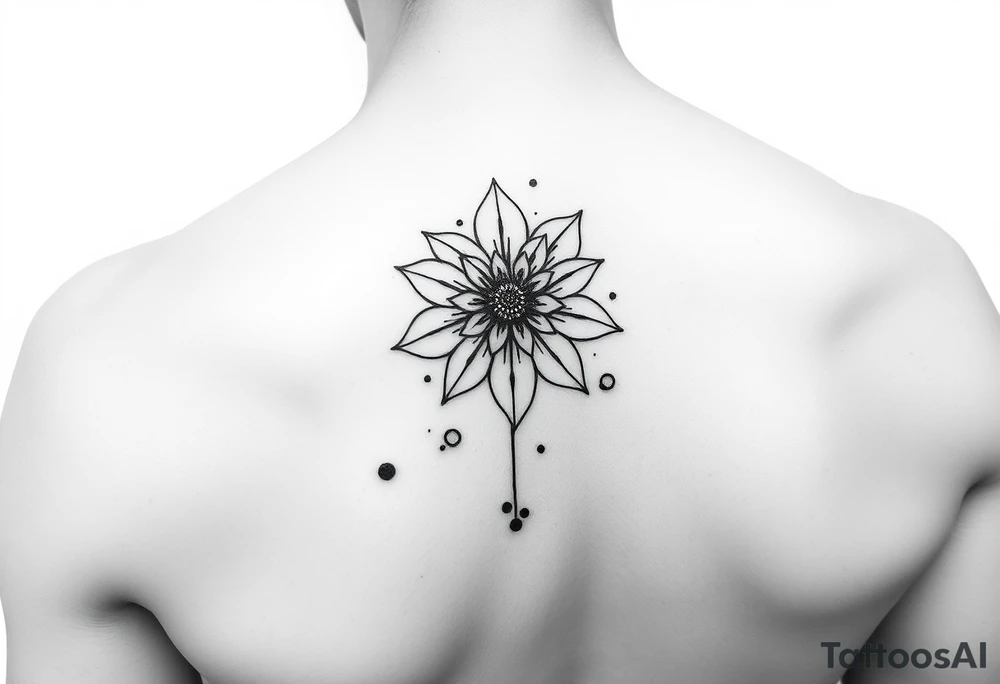 Henna tattoo on wrist with sparkle flower in white background tattoo idea