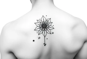 Henna tattoo on wrist with sparkle flower in white background tattoo idea