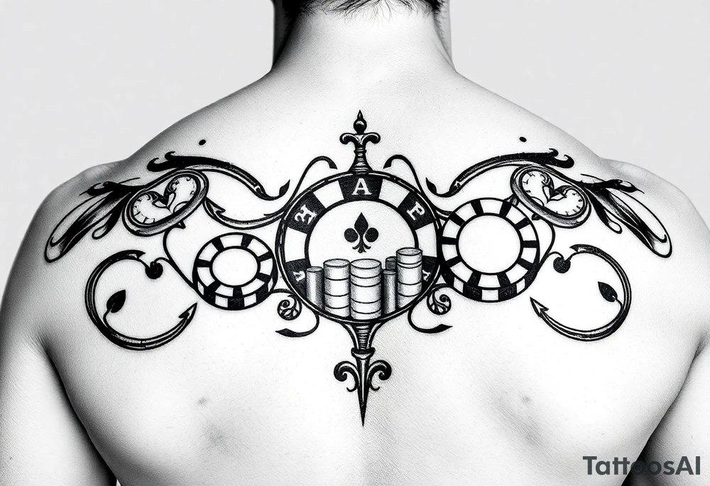 Casino theme tattoo idea