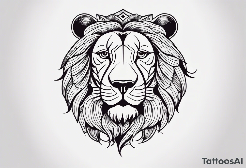 letters j a s t i, inisde of a lion tattoo idea