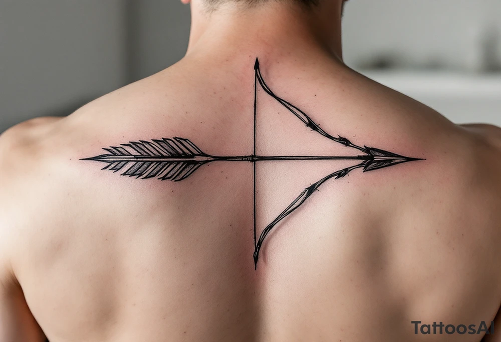 Bow and arrow arm tattoo idea