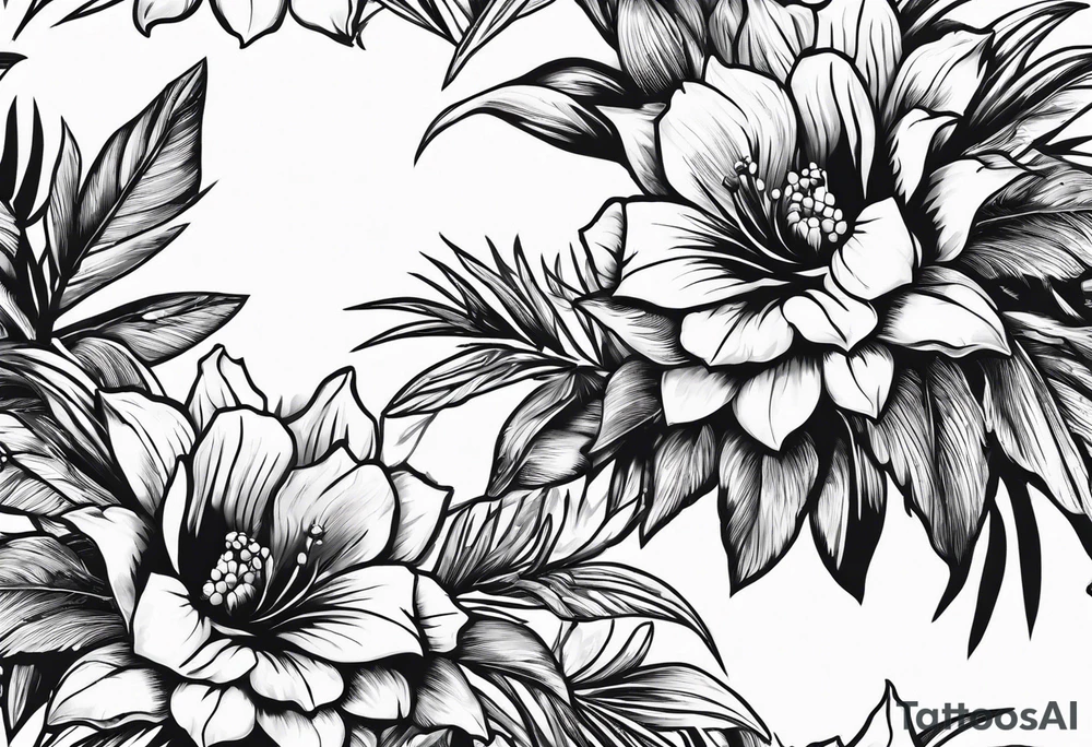 Pina plant tattoo idea