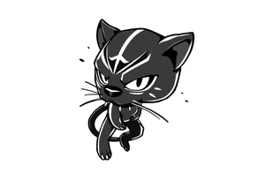 Black panther marvel tattoo idea