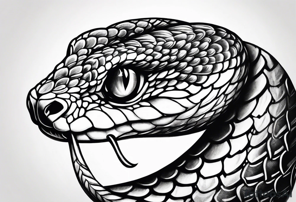 Snake cut into pieces tattoo idea