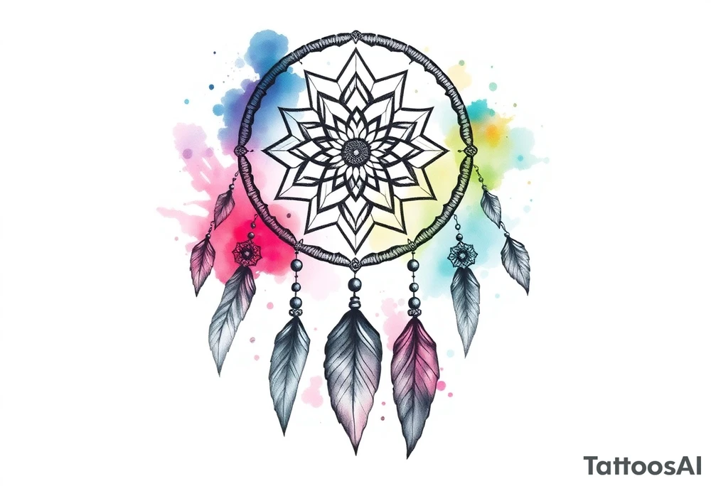 Dream catcher tattoo idea