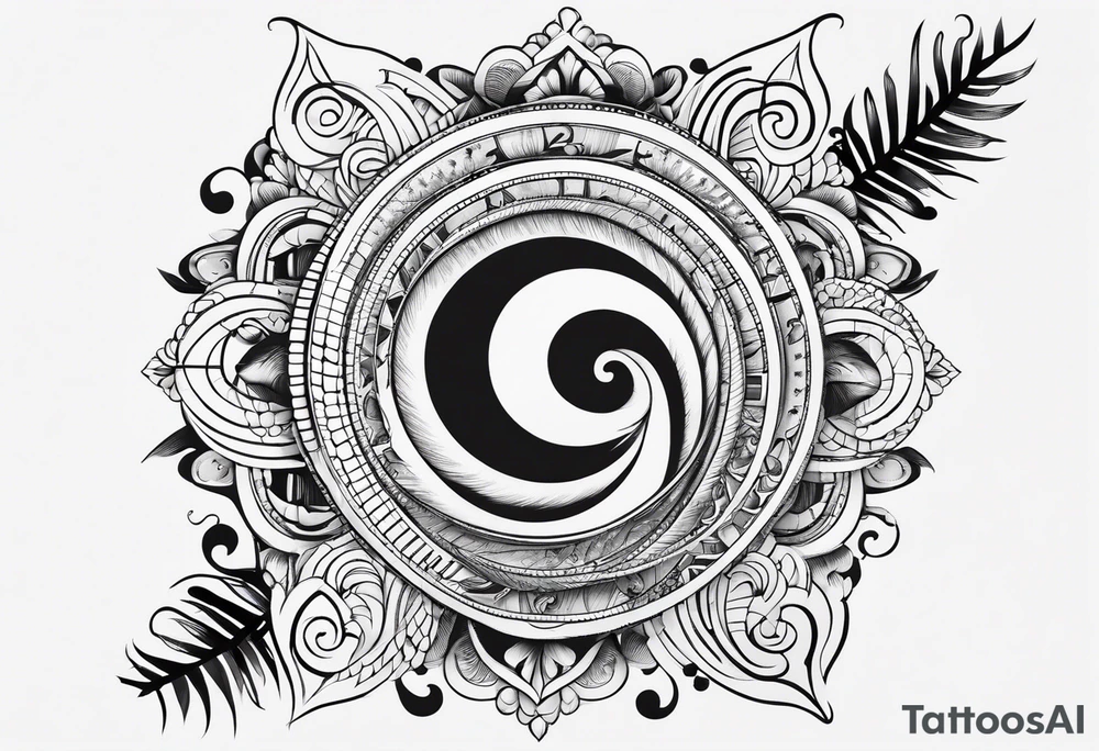 written Fibonacci numbers tattoo idea