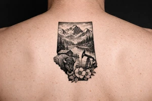 alberta canada themed tattoo idea