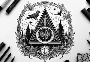 Harry Potter deathly hollows tattoo idea