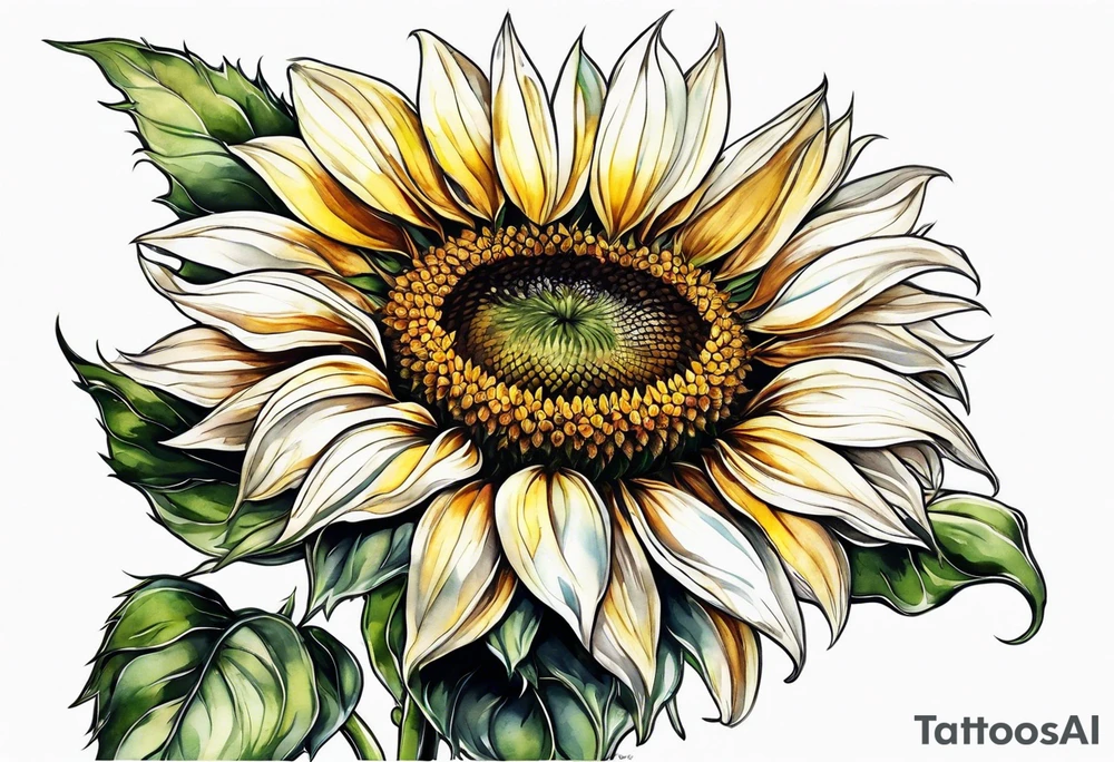 Sunflower for a male tattoo tattoo idea