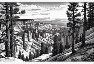 Bryce canyon national park, forearm tattoo idea