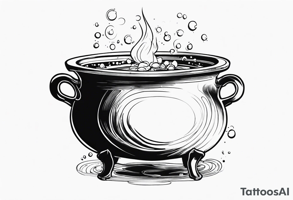 Bubbling Cauldron tattoo idea