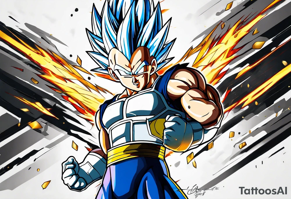 Vegeta Ultra ego tattoo idea