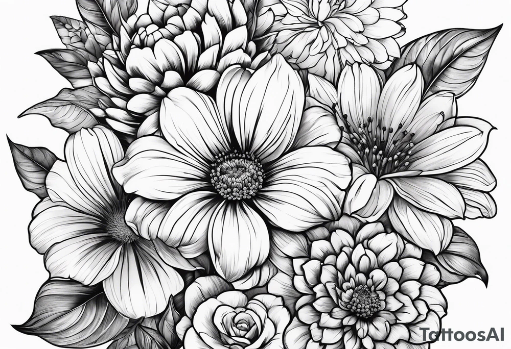 flower tattoo idea