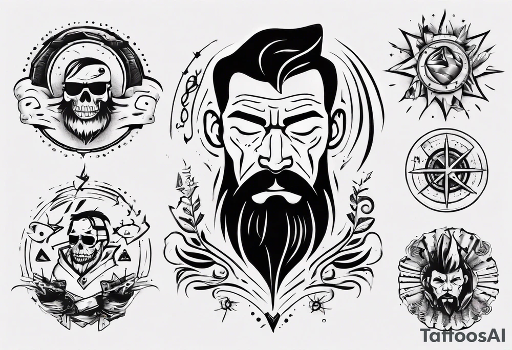 dad and son tattoo idea