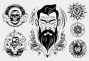 dad and son tattoo idea