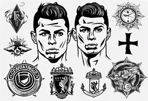 Cristiano Ronaldo tattoo idea