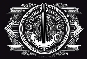 Rock and roll sign tattoo idea