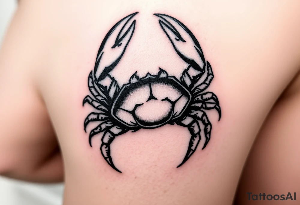 Cancer is my zodiac sign. 1966 is my birth year. I want a unique tat and lean towards the ying yang crab. Add a little bit of the crab breaking out of his shell. tattoo idea