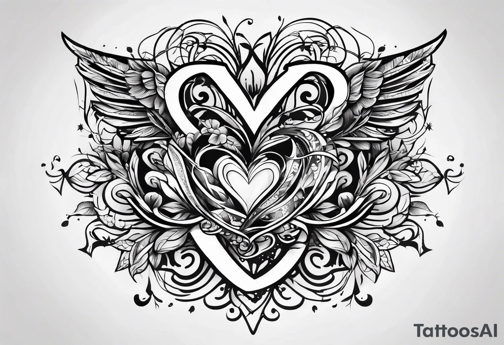 love us script tattoo idea