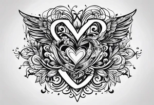 love us script tattoo idea