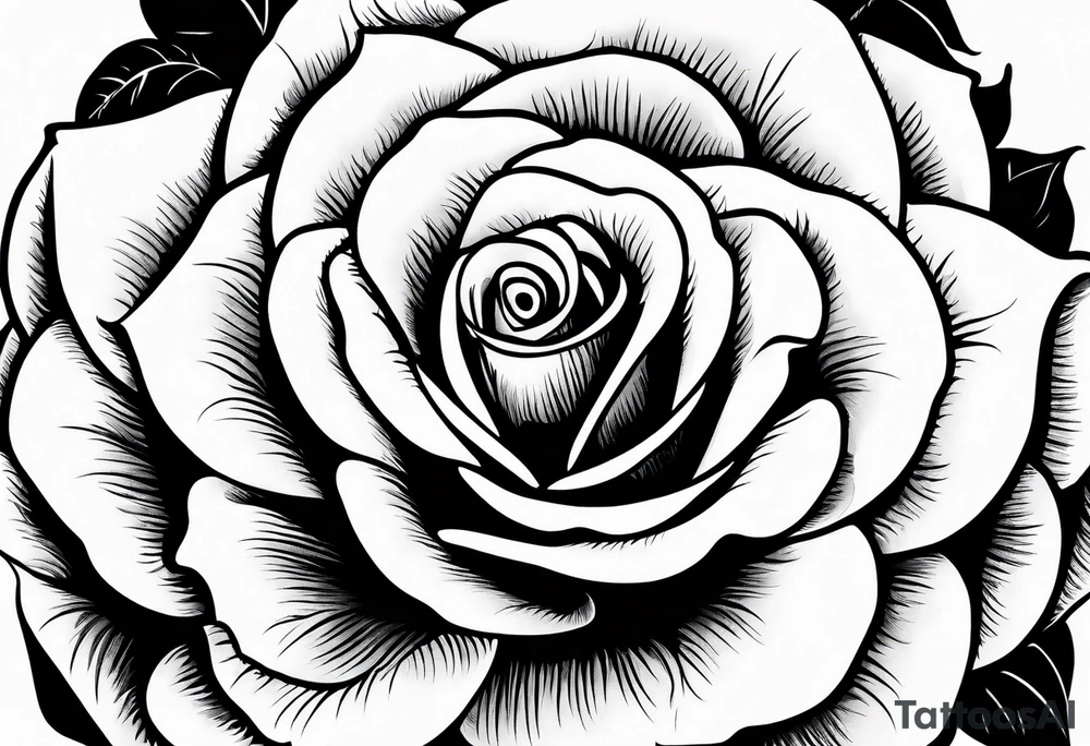 small rose flower tattoo idea