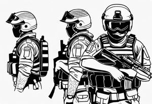 Army police soldier tattoo idea