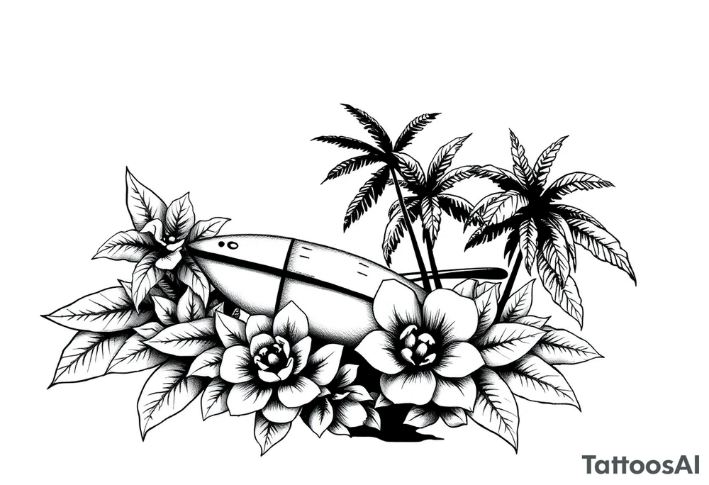 an image that represent jamaica island life tattoo idea