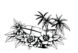 an image that represent jamaica island life tattoo idea