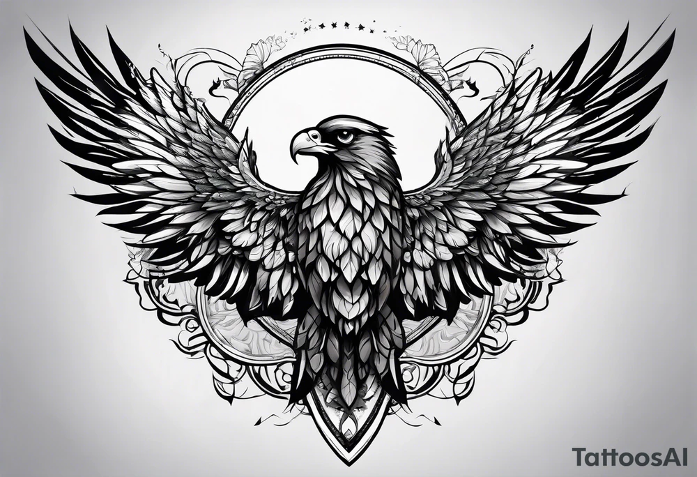 The weight of these wings tattoo idea