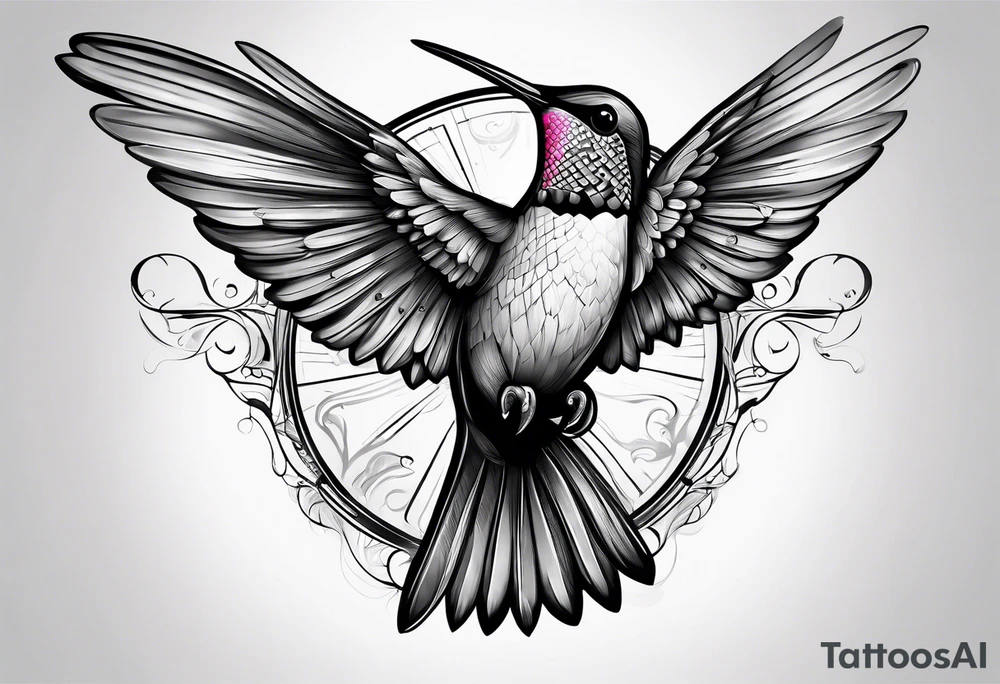 hummingbird tattoo idea