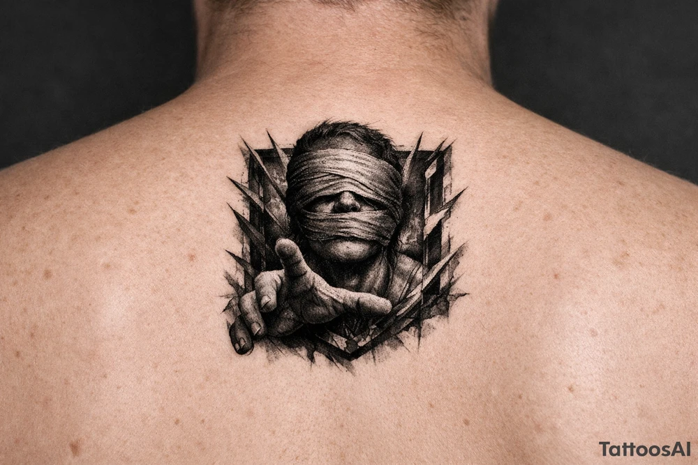 Reaching out for help in silence tattoo idea