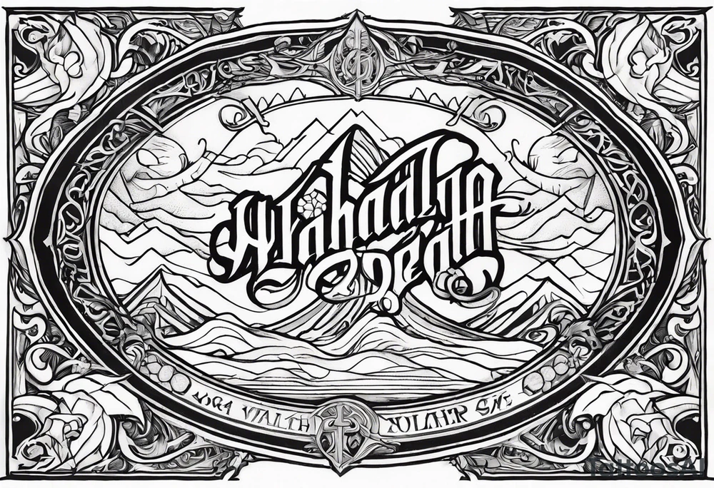 VALHALLA death prayer poem tattoo idea