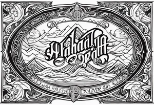 VALHALLA death prayer poem tattoo idea
