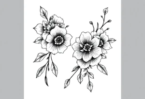 Western floral sleeve tattoo tattoo idea