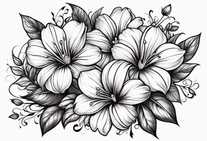 flower, cross tattoo idea