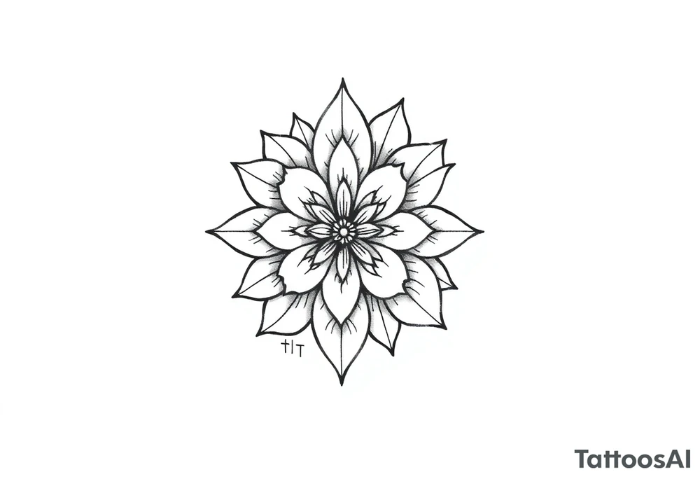 flor de mandala com borboleta tatuagem no braço tattoo idea