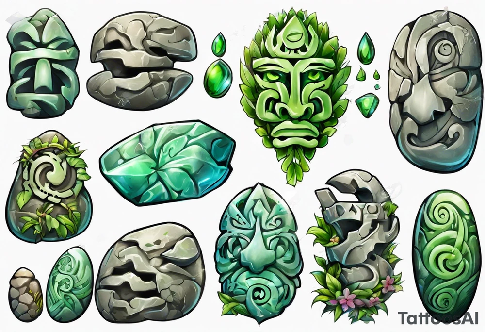 te fiti stone tattoo idea