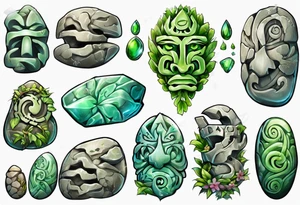 te fiti stone tattoo idea