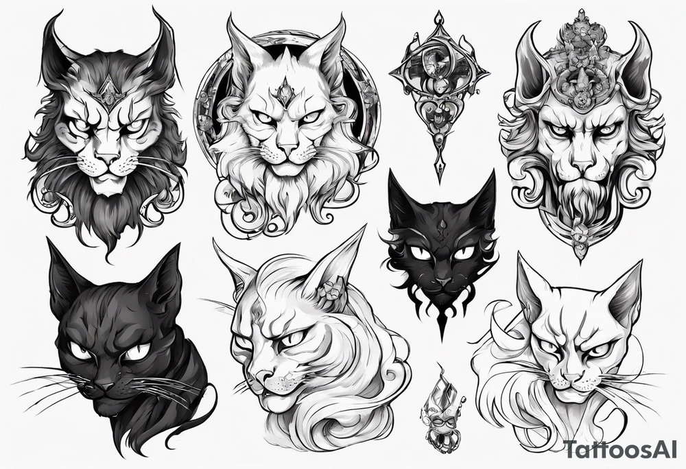 Hades as an cat tattoo idea