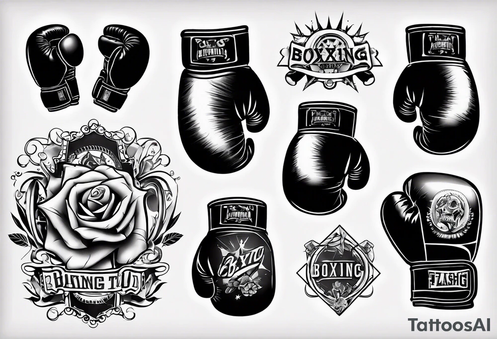 boxing glove tattoo idea