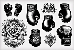 boxing glove tattoo idea