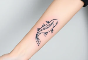 Koi fish tattoo idea
